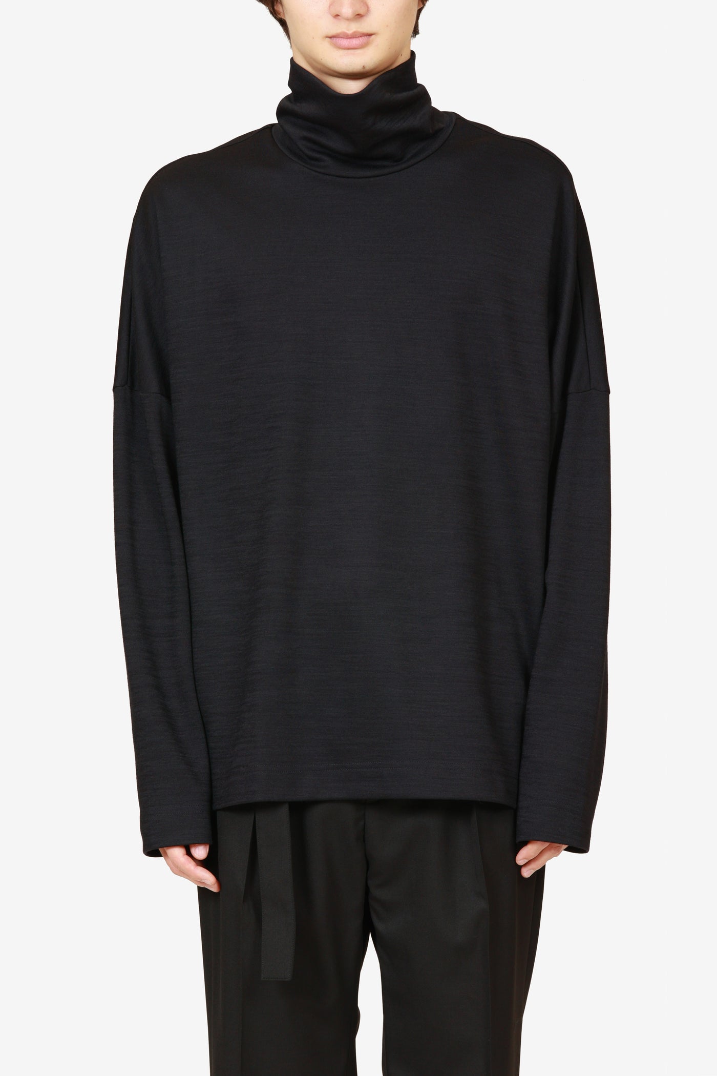 10月発売予定 限定商品 AJ52-114 ウール/ナイロンスムース ハイネックカットソーL/S
