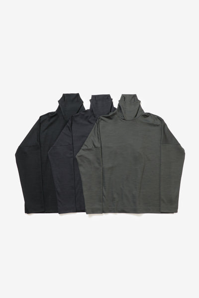 10月発売予定 限定商品 AJ52-114 ウール/ナイロンスムース ハイネックカットソーL/S
