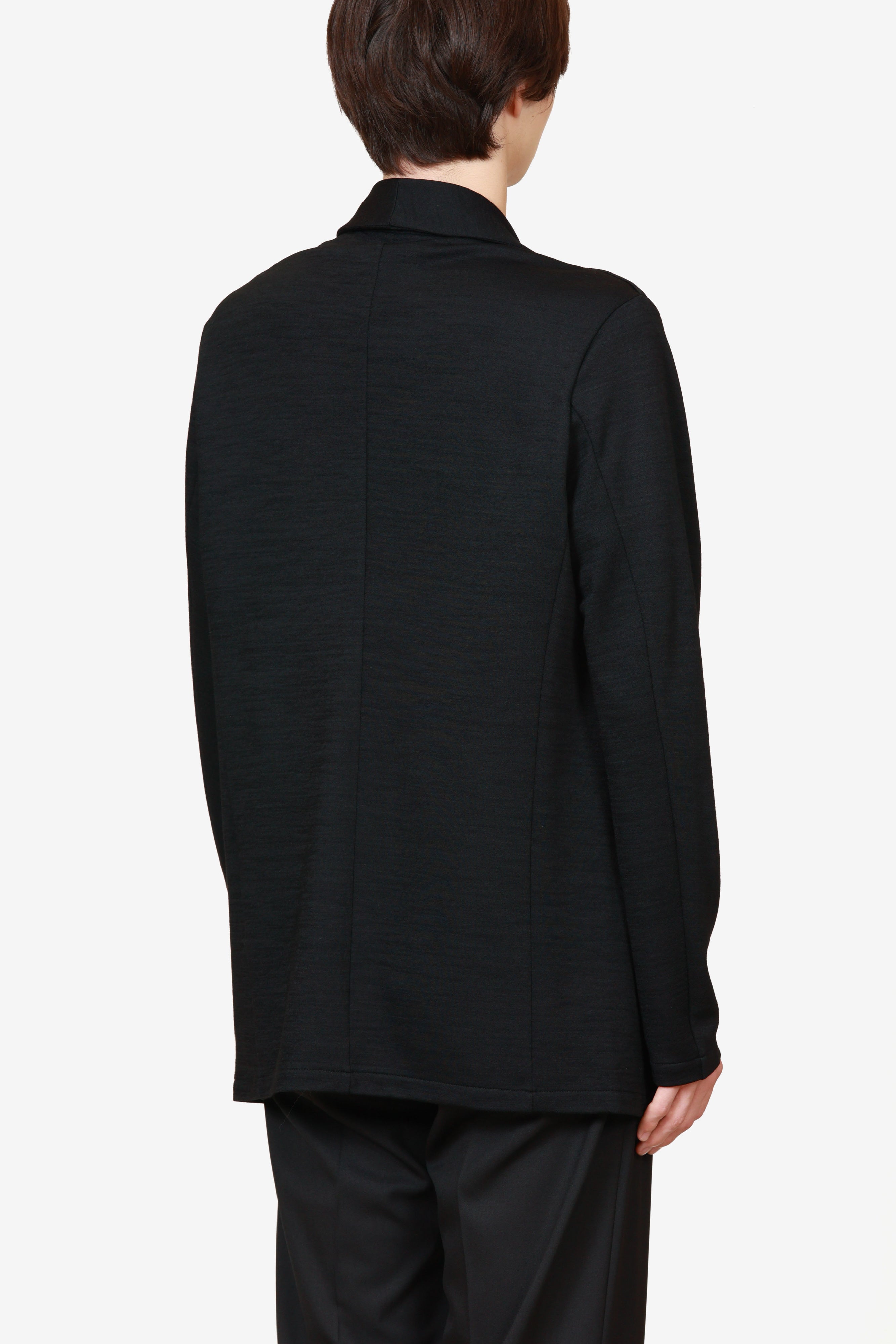 限定商品 AJ52-115 ウール/ナイロンスムース ストールカラージャケット