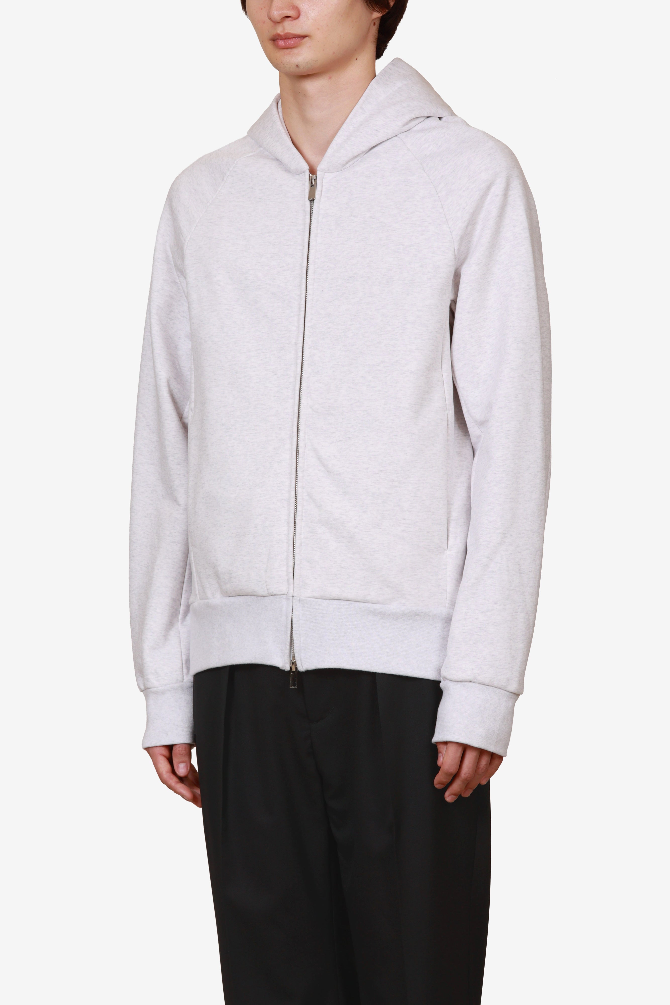 限定商品 AJ52-116 コットンストレッチテリー スリムシルエットジップアップフーディ