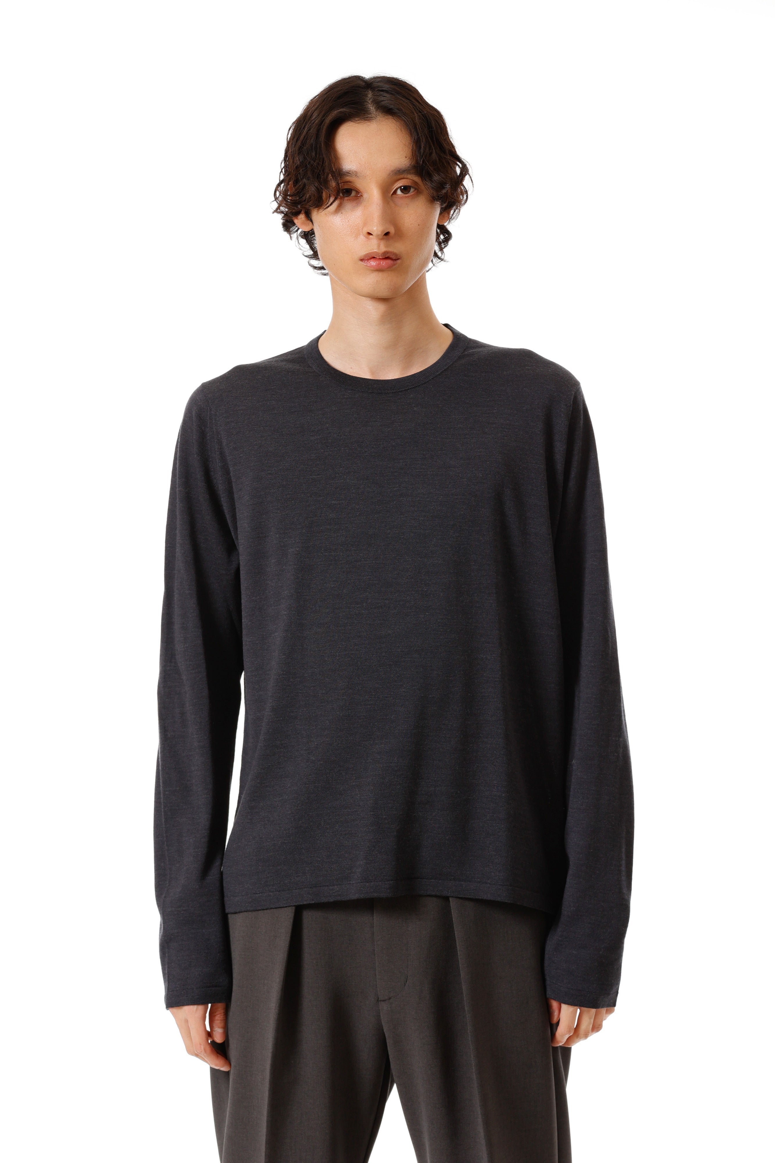 限定商品 AK52-005 × JOHN SMEDLEY MERINO EXTRAFINE WELTED CREW NECK  L/S