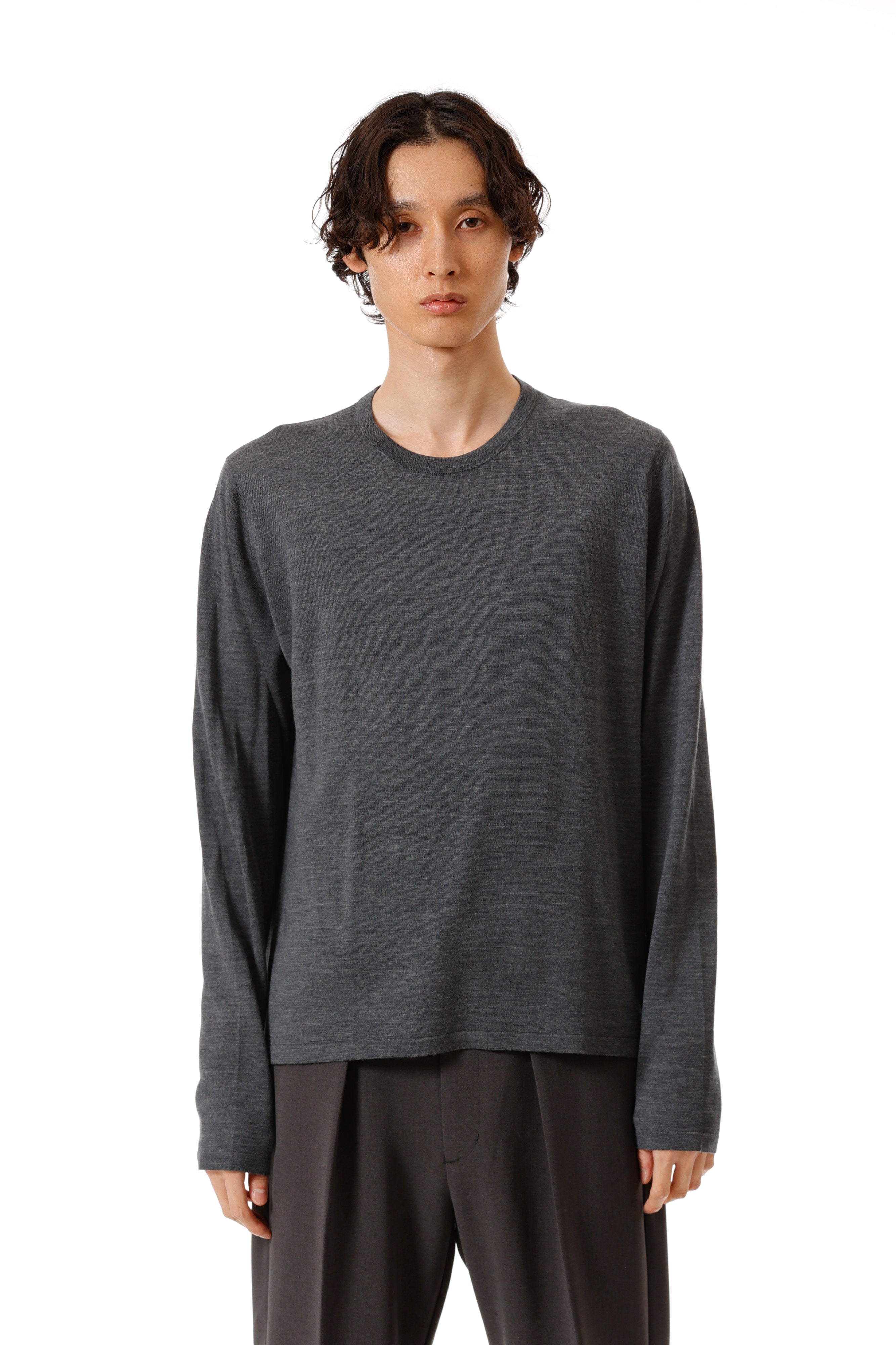 限定商品 AK52-005 × JOHN SMEDLEY MERINO EXTRAFINE WELTED CREW NECK  L/S