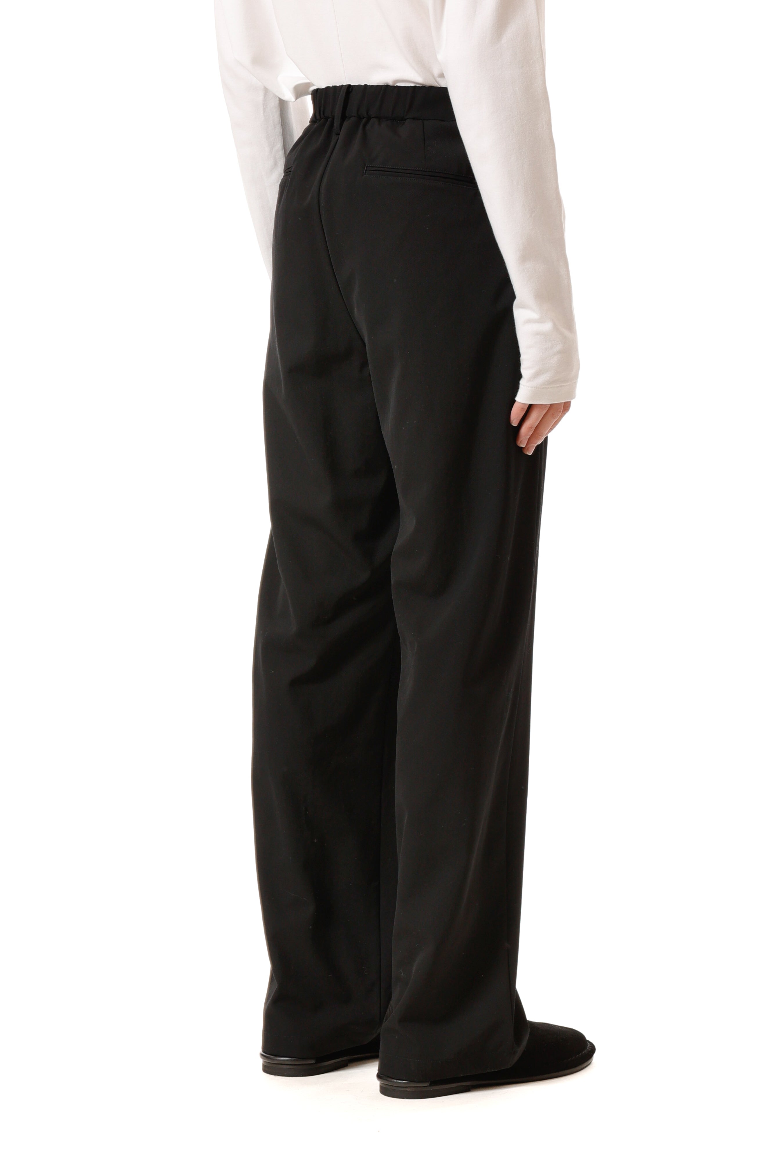 AP52-014 ハイツイストウールギャバジン ワンタックワイドパンツ