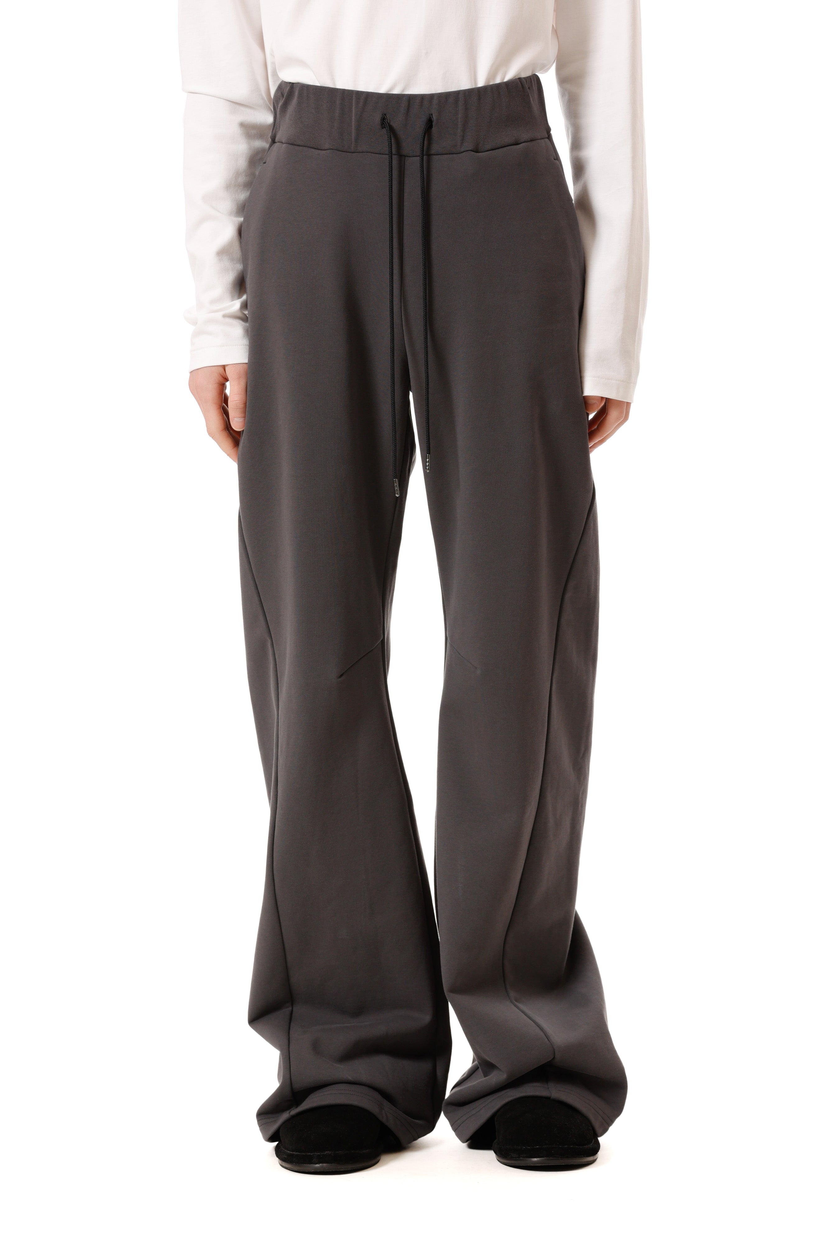 AP52-053 コットンストレッチテリー 3Dワイドパンツ