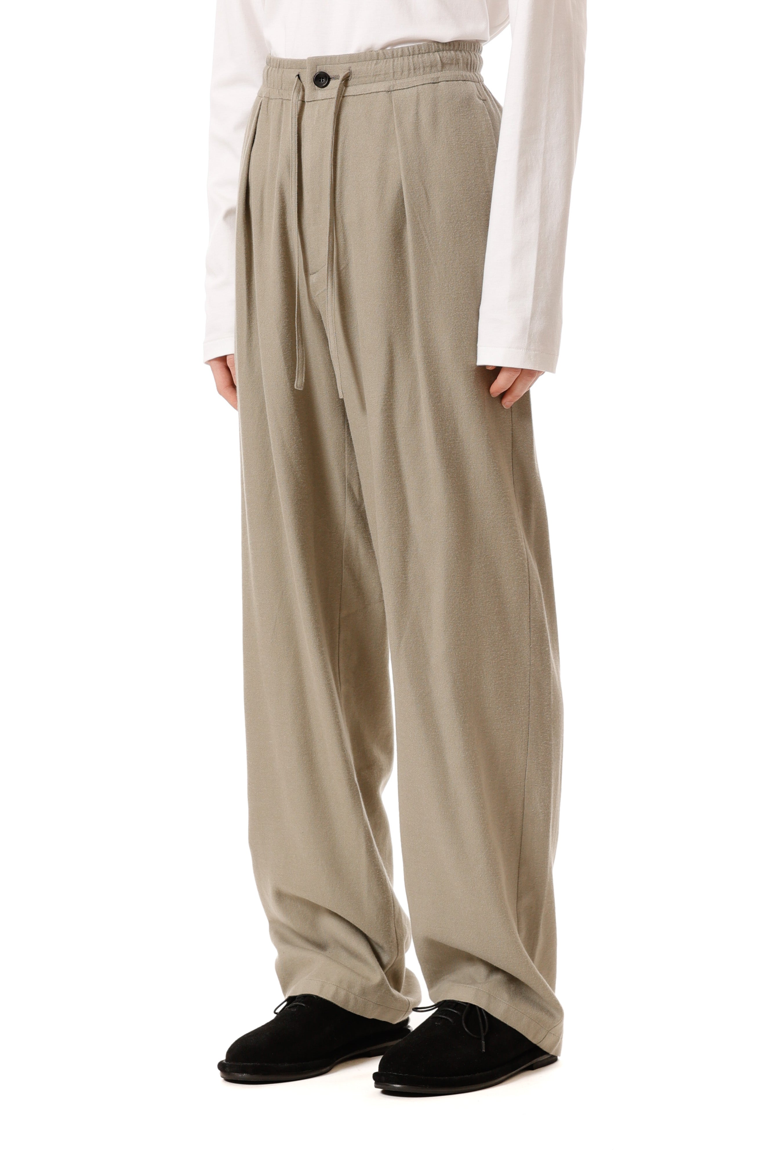 AP52-059 レーヨン/コットン/シルクフランネル ワンタックイージーパンツ