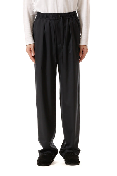 AP52-060 ポリエステル/ウール/シルクギャバジン ワンタックイージーパンツ