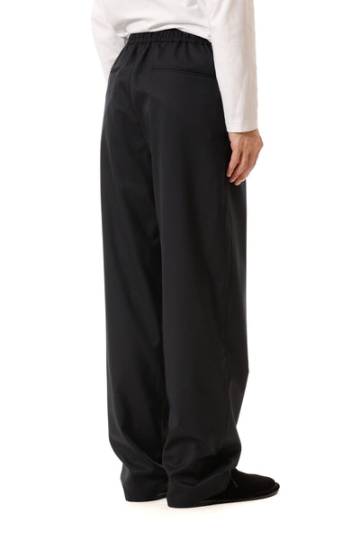 AP52-060 ポリエステル/ウール/シルクギャバジン ワンタックイージーパンツ