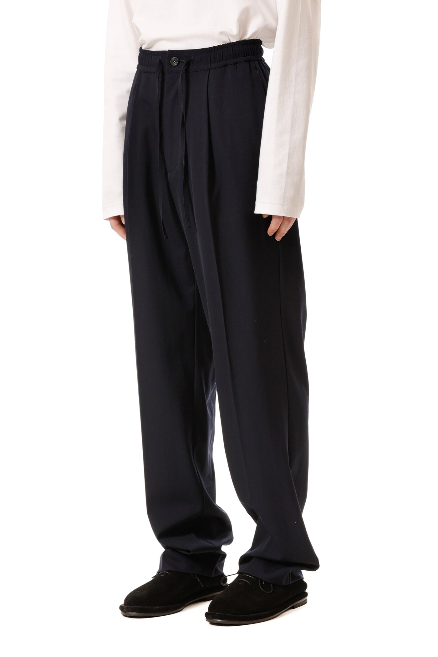 AP52-073 ハイツイストウールギャバジン ワンタックイージーパンツ