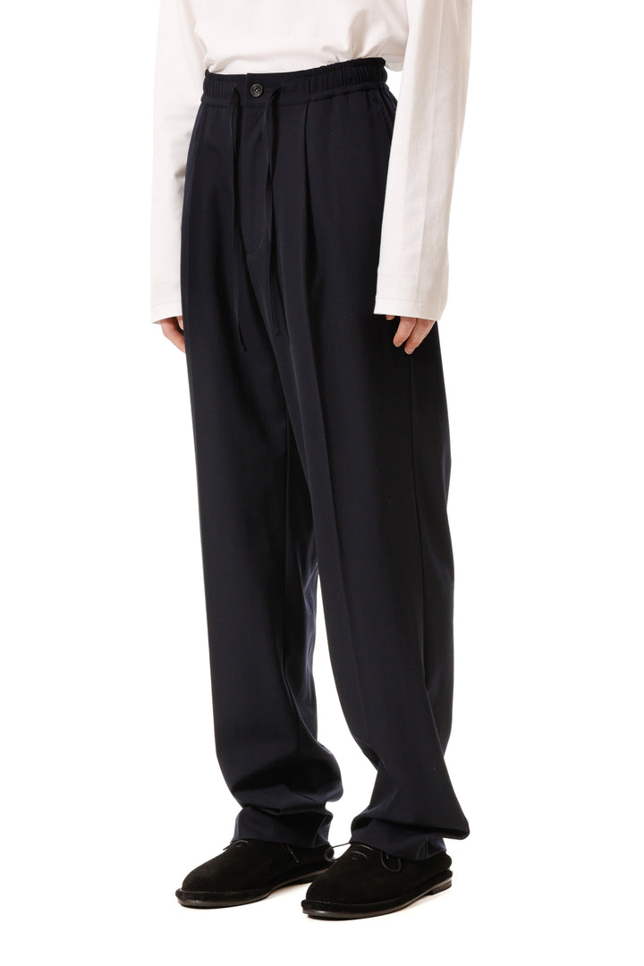 ビースリー シアバターパンツ　黒　32未着用 AP52-073 ハイツイストウールギャバジン ワンタックイージーパンツ