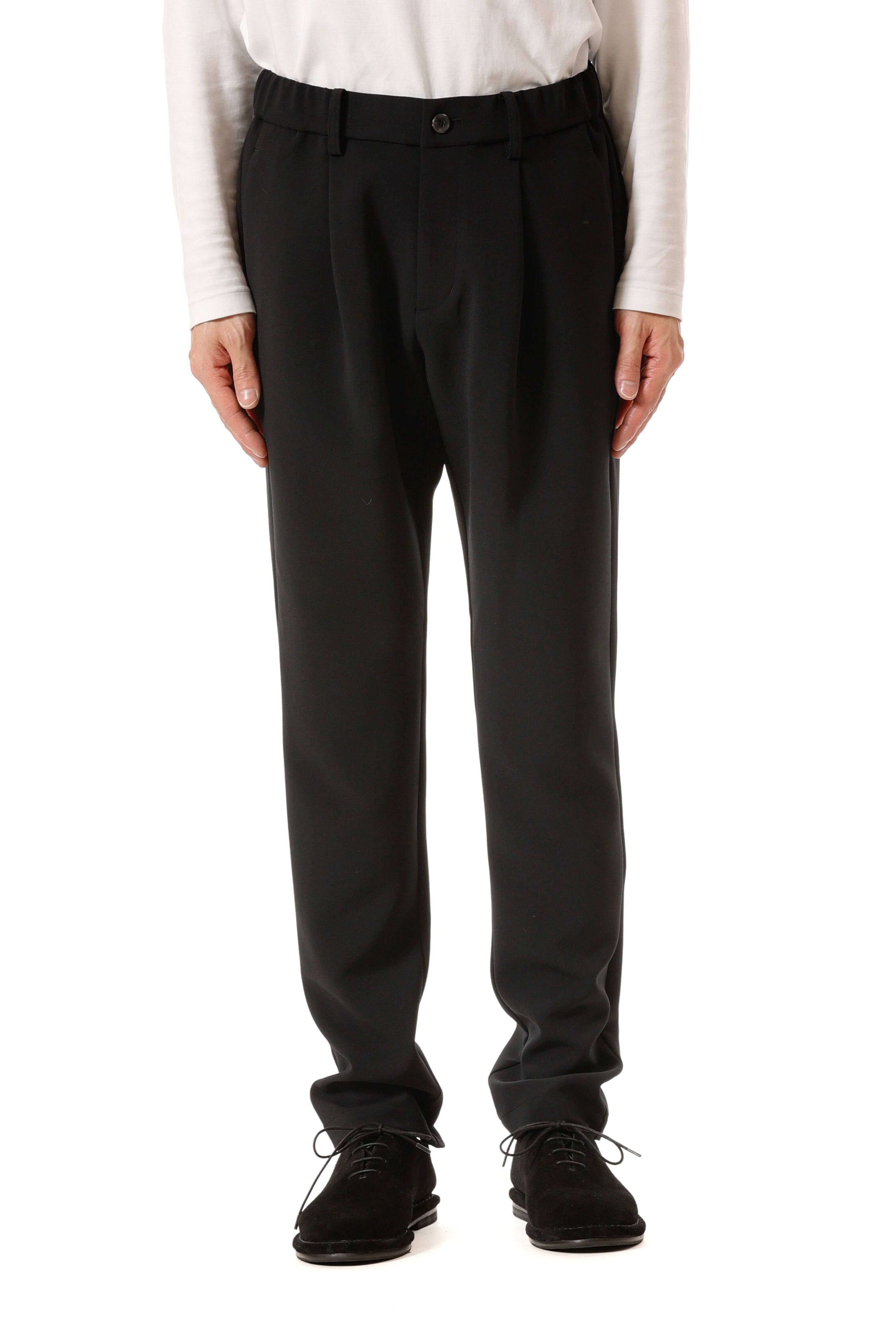 AP52-079 ポリエステルストレッチダブルクロス レギュラーフィットイージーパンツ