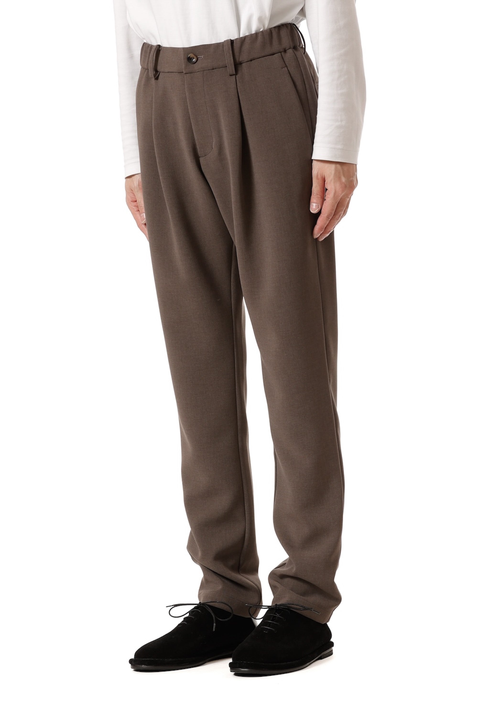 AP52-079 ポリエステルストレッチダブルクロス レギュラーフィットイージーパンツ