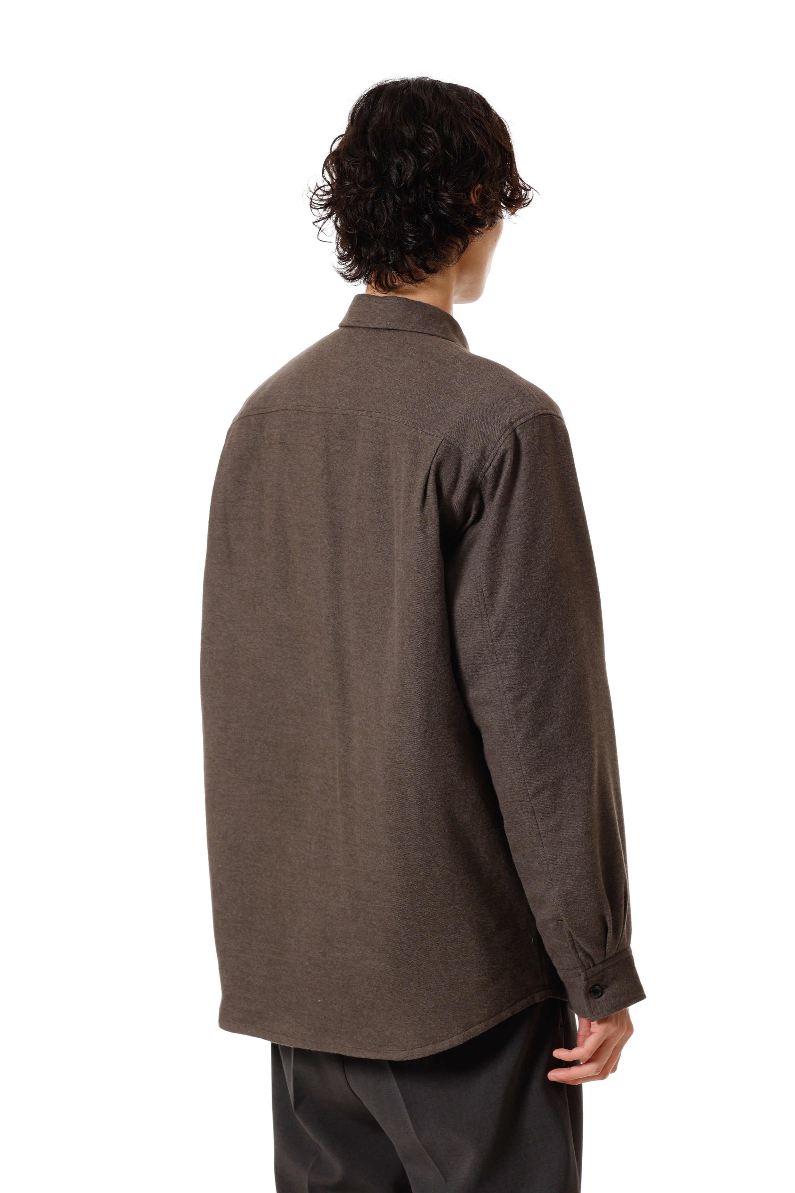 AS52-057 レーヨン/コットン/シルクフランネル パディングL/Sシャツ