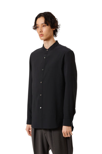 AS52-082 ポリエステルコンパクトツイル バンドカラードレスシャツ