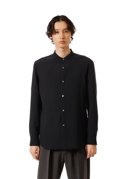 AS52-082 ポリエステルコンパクトツイル バンドカラードレスシャツ