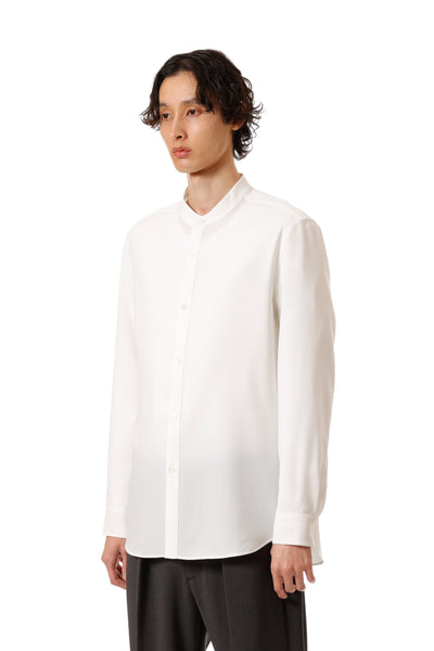 AS52-082 ポリエステルコンパクトツイル バンドカラードレスシャツ