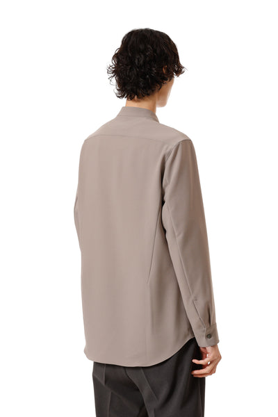 AS52-082 ポリエステルコンパクトツイル バンドカラードレスシャツ