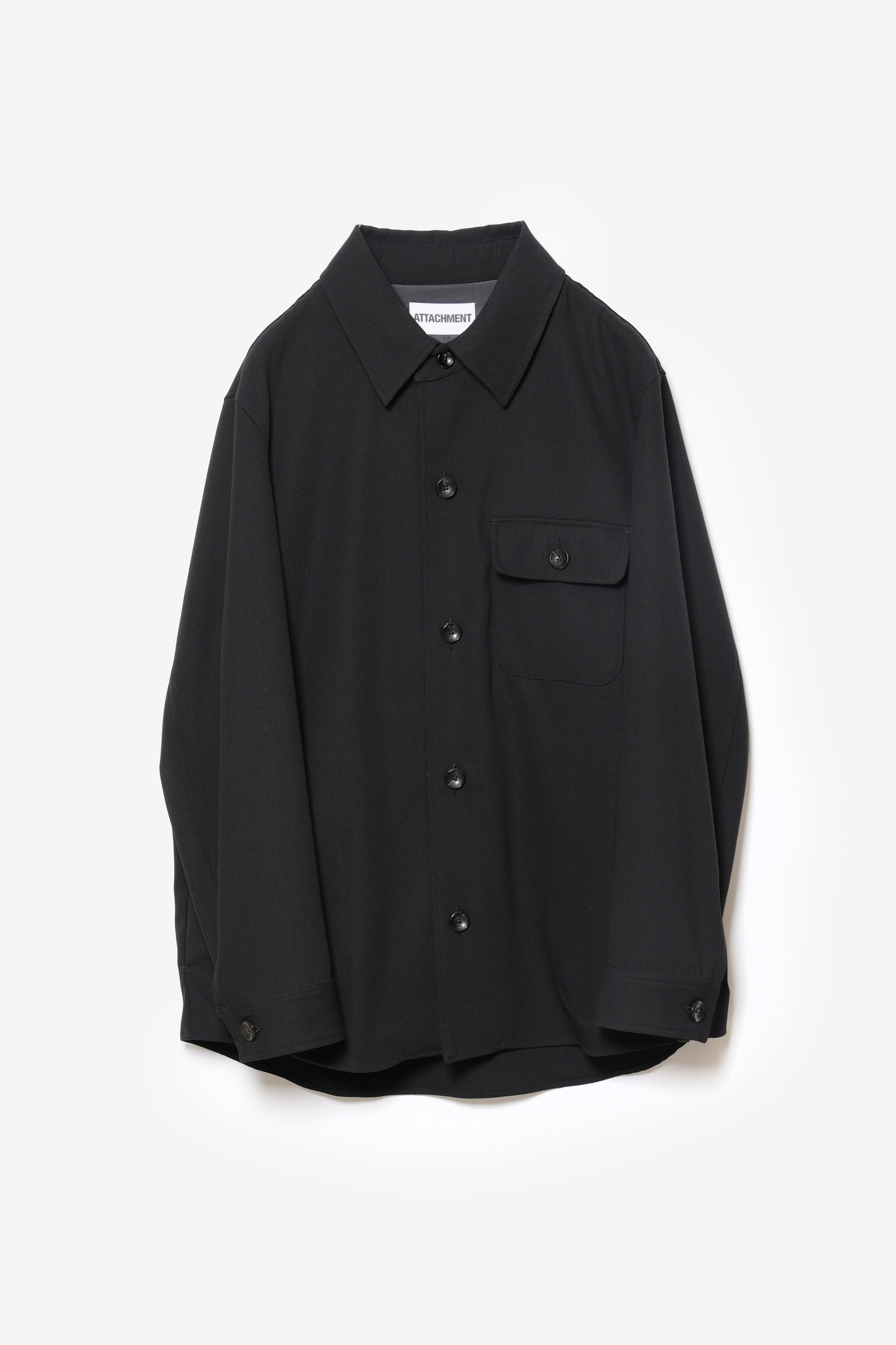 ハイツイストウールギャバジンキャンバス オーバーシャツ