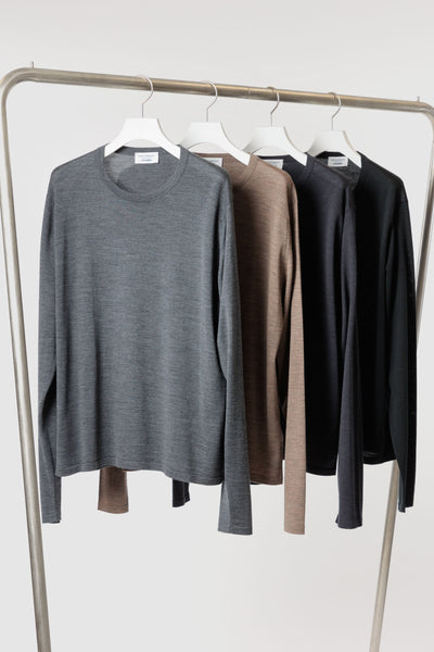 限定商品 AK52-005 × JOHN SMEDLEY MERINO EXTRAFINE WELTED CREW NECK  L/S