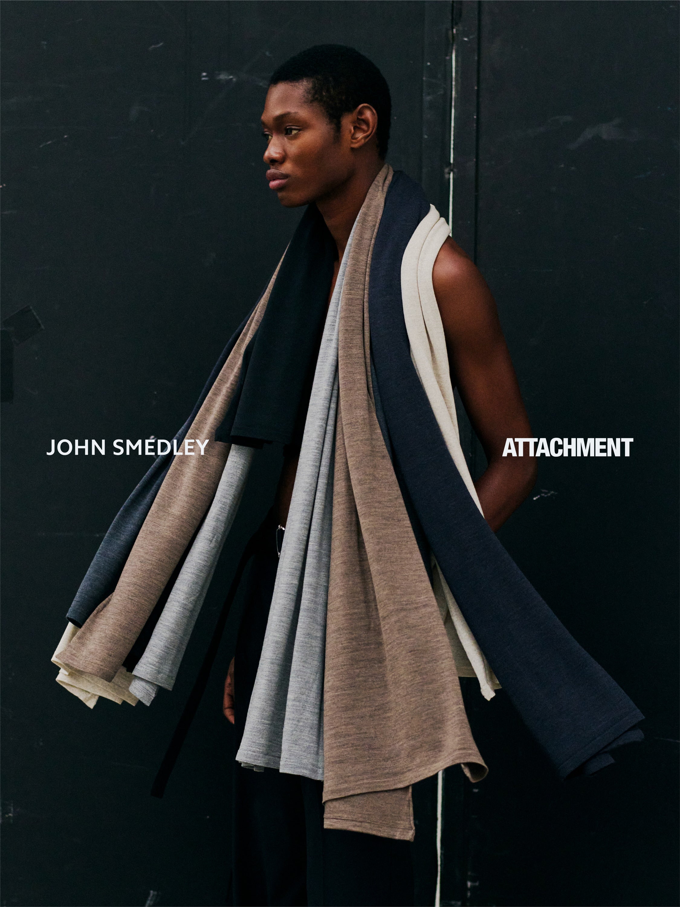 限定商品 AA52-007 × JOHN SMEDLEY MERINO EXTRAFINE WIDE STOLE