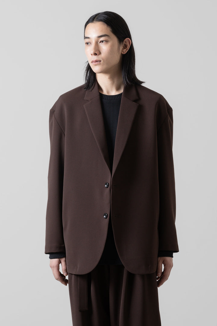 ATTACHMENT/PE ストレッチダブルクロス オーバーサイズド 2BJK ATTACHMENT /アタッチメント】PE STRETCH DOUBLE CLOTH 2B