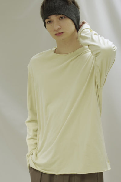 AJ52-091 ピマコットンジャージー スリムフィット レイヤード L/S カットソー