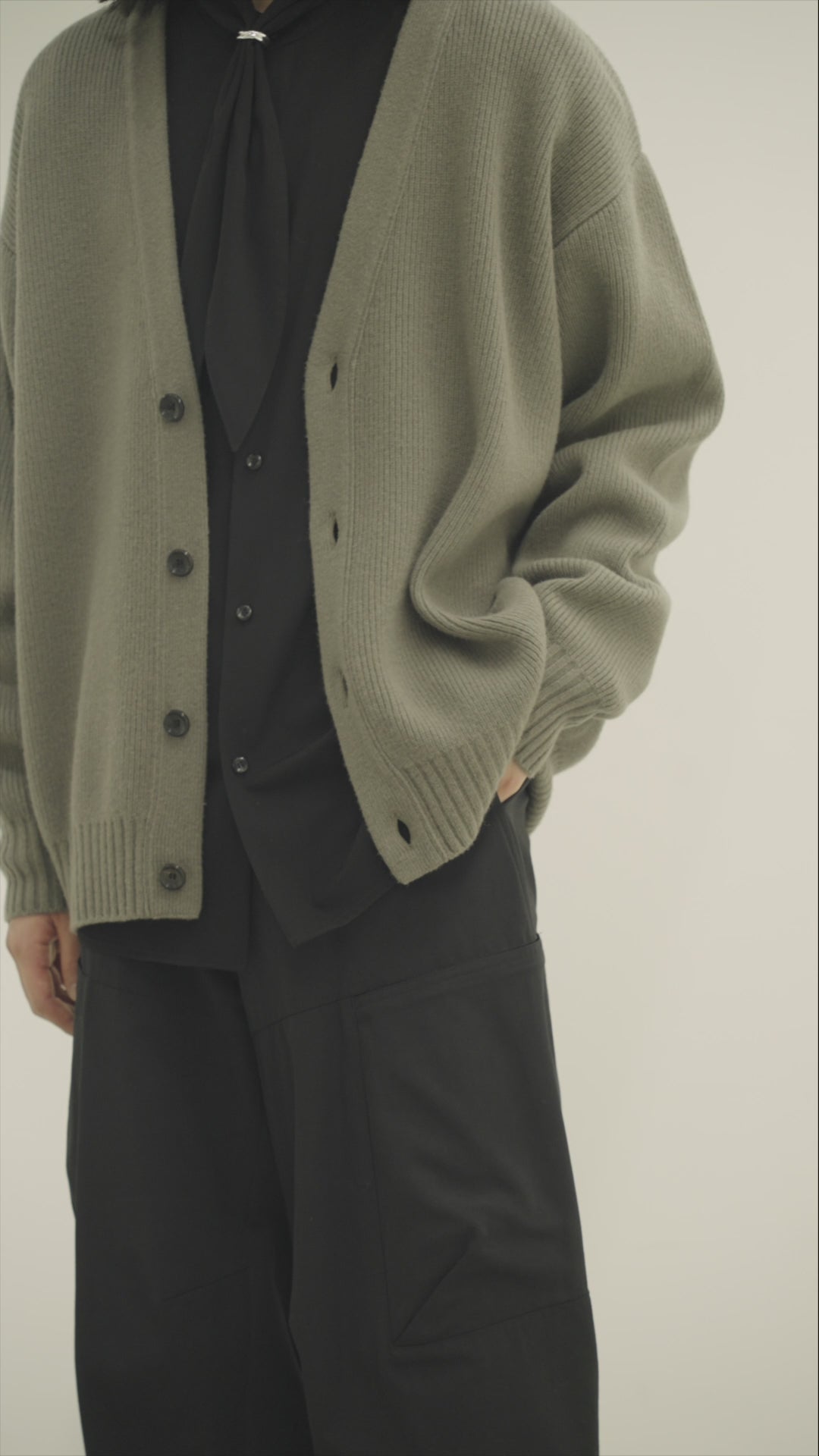 ワンフォークロージング 1111clothing ◇モヘアタッチ 総柄