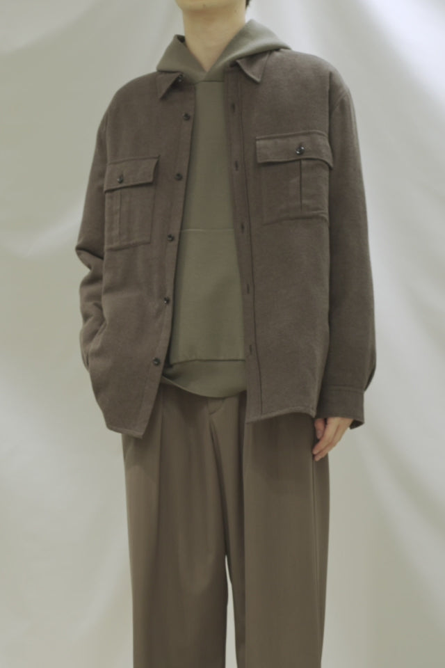 9月発売予定 AS52-057 レーヨン/コットン/シルクフランネル パディングL/Sシャツ