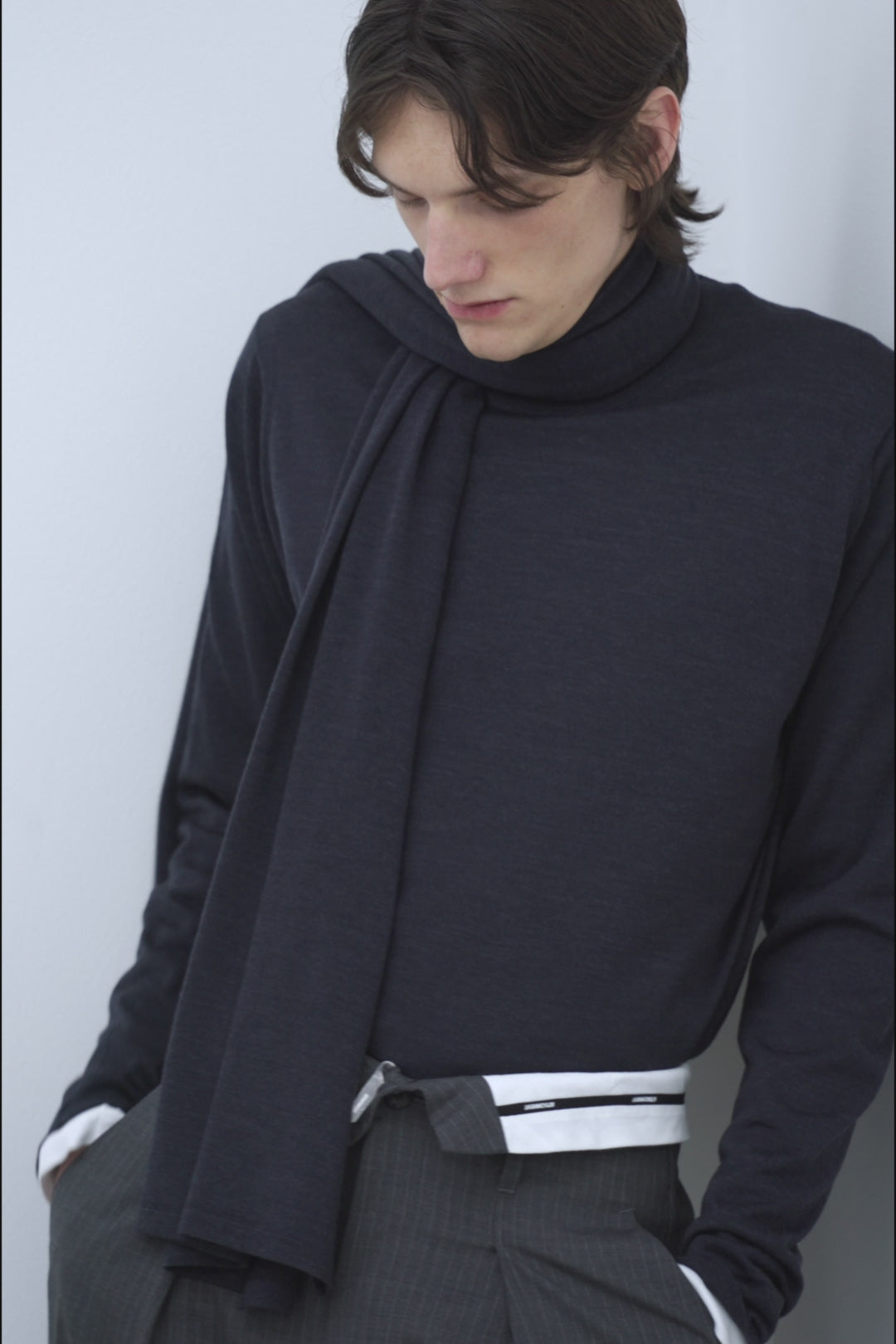 限定商品 AK52-005 × JOHN SMEDLEY MERINO EXTRAFINE WELTED CREW NECK  L/S