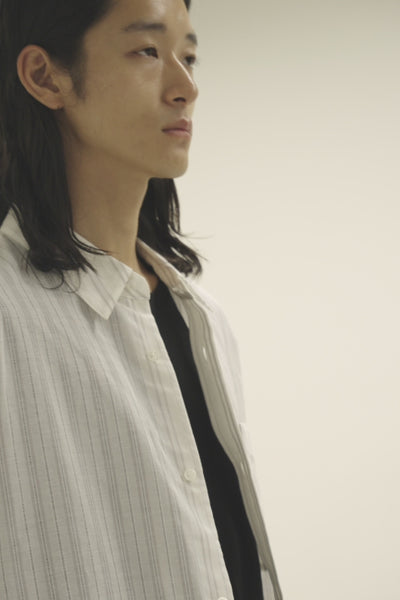 AS51-033 ストライプレノクロス オーバーサイズシャツS/S